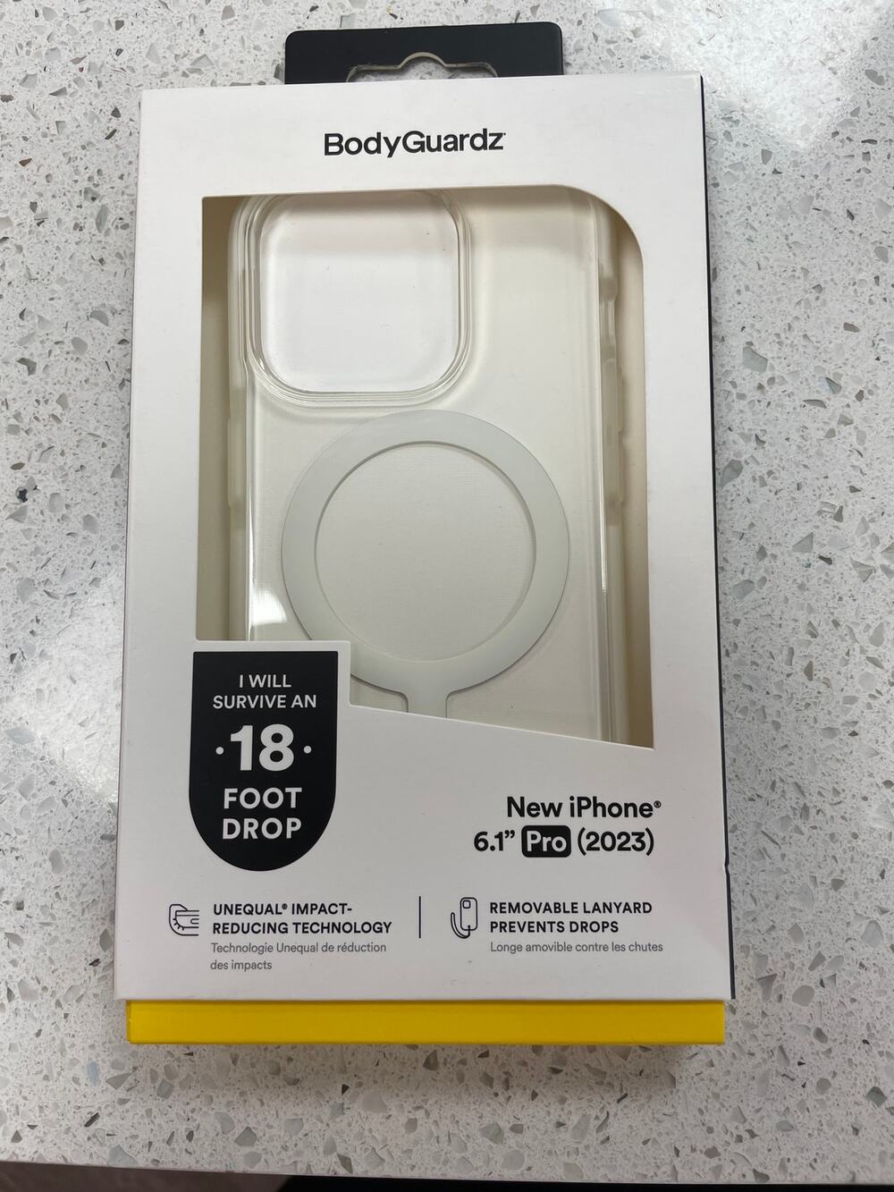 Body Guardz New Iphone 6.1 Pro 2023 case removable lanyard. Ace Pro. Eco Product